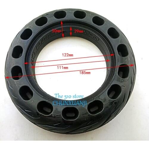 200x50 Solid Tubeless Rubber Tire 8 x 2 inch 8" for Folding Electric Scooter 8-inch E-Scooter Pocket Bike Razor E100 E150 E-200