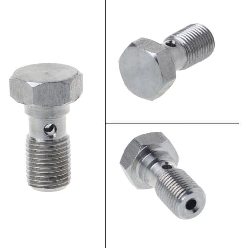 3/8x24 UNF AN-3 JIC Stainless Steel Bolt 20mm Long Brake Hose Fitting Eye 28GC