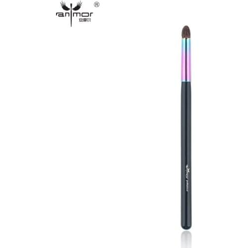 Anmor 1Pcs Pencil Makeup Brush High Quality Horse Hair Eye Shader Wood Handle Make Up Brush Eye Blending Tool Recommend