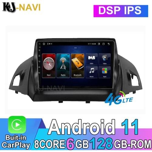 For Ford Kuga 2 Escape 3 2012 - 2019 Android 11 6+128GB CARPLAY IPS Car Radio Multimedia Video Stereo Player GPS Navigation