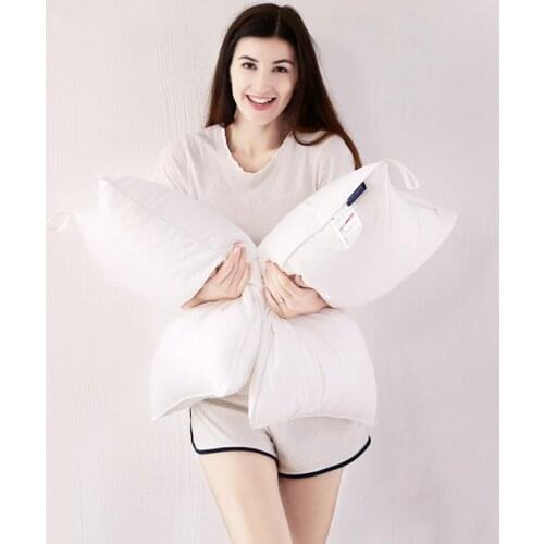 White Pillow Filling Neck Pillow Core for Sleeping Bed Pillow 100% Cotton Cover Cushion Core Inner Home Textile