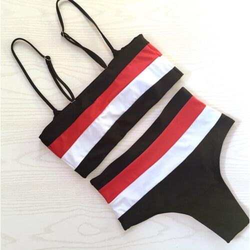 Brazilian Bikini Set 2018 Sexy Patchwork Color Bikinis Woman High Waist Swimsuit Women Beach Wear Bathing Suits Push Up Swimwear