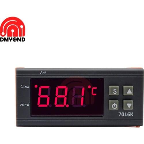 12V 24V 110-220V LED Digital Temperature Controller 10A 30A Thermal Control Switch Thermocouple for Oven Air Conditioning