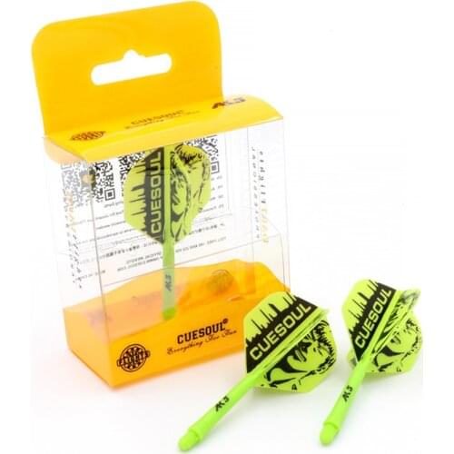CUESOUL 3pcs Dart Flights With Shafts Together Integrated Feather 2BA Soft In-one Durable Anti-fall Dart Accessories