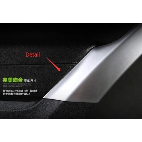 Lapetus Chrome Inner Door Armrest Decoration Cover Trims Sticker, For Tiguan Accessories Fit For Volkswagen Tiguan 2012 - 2015