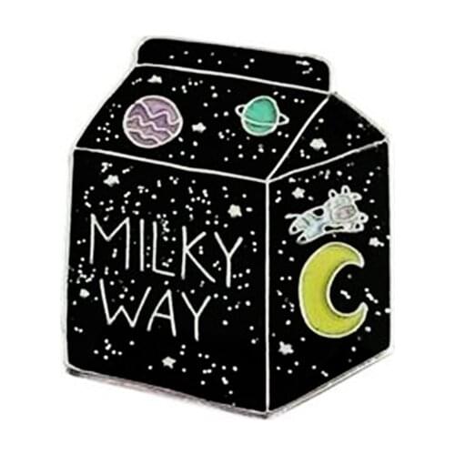Milky way enamel pin solar system aesthetic brooch Astronomy Space badges Gifts for Geeks