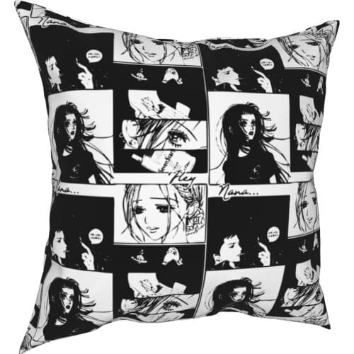 Hey Nana Osaki Pillowcase Printed Polyester Cushion Cover Decoration Anime Throw Pillow Case Cover Home Zipper 40*40cm