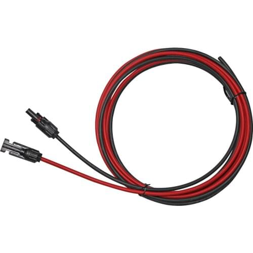 1 pair 2.5mm 14AWG flexible solar panel Photovoltaic waterproof cable wire panel solar