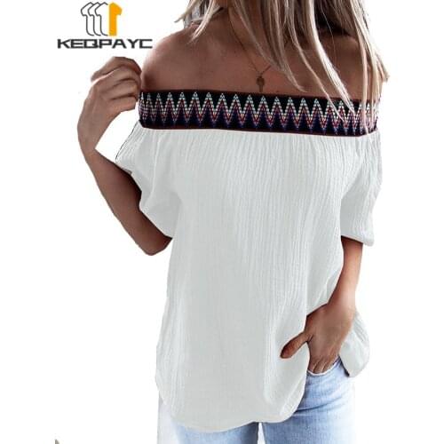 KEQPAYC Off Shoulder Blouses