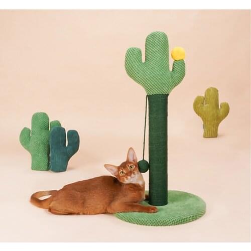 Cat Tree Cat Scratching Saguaro Catnip Cat Scraper Toy Self-hey Cat Tree Cat Climbing Frame Small Cat Scratcher