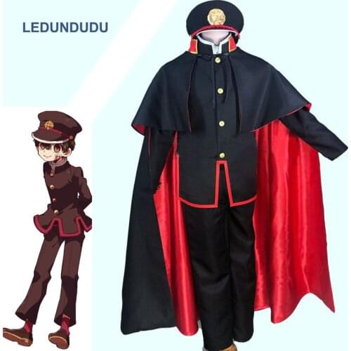 Anime Toilet-bound Hanako-kun Cosplay Costume Jibaku Shounen Hanako kun Uniform Women Men Cloak for Halloween Customized