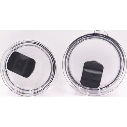 100pcs Quality 30oz Crystal Clear MagSlider Lids Spill-Proof Splash Resistant Lid Cover for 30oz 20oz 10oz Vacuum Tumbler Cups