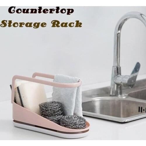Kitchen Holder Sink Organizer with Towel Rack Convenience Dishcloth Drying Rack for Home Kitchen xqmg Bathroom Storage Organizat