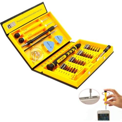 38 in 1 Magnetic Screwdriver Set Precision Multi Purpose Repair For Computer Cell Phone Device Repair Plum Screwdriver Hand Tool