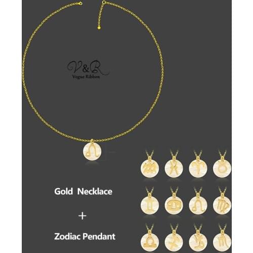 Vogue Ribbon New Arrival Zodiac Necklaces Necklace With Zodiac Pendant Charms I Love You Necklace Tassel Necklace