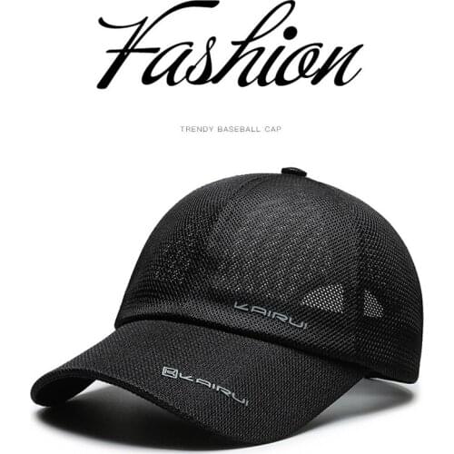 Peaked Cap Hat Male Mesh Hats Spring and Autumn Sunshade Summer Sunscreen Baseball Cap Female Hat A66