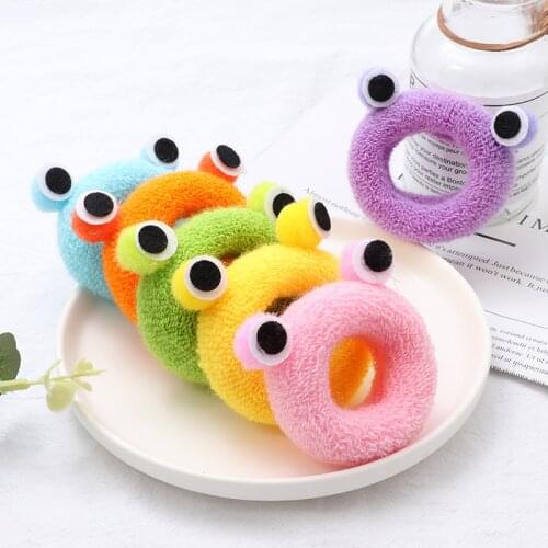 Cute frog hair bands girl hair ring hair accessories elastic rubber band hair band Korean childrens headdress hair accessories