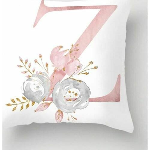 Pink Letter Decorative Pillow Cushion Covers Pillowcase Cushions For Sofa Home