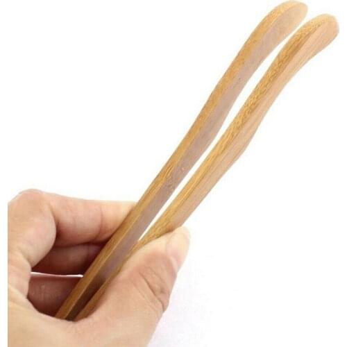 Bacon Utensil Sugar Bamboo Salad Tongs Kongfu Tea Wooden Tea Clip Food Toast Tea Tweezer party wooden tongs