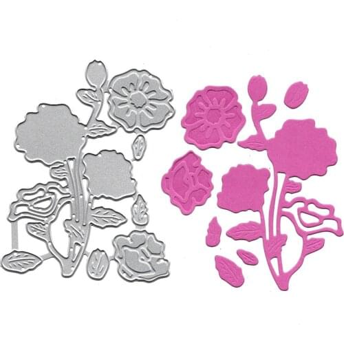 Lotus Shaped Dies Scrapbooking Metal Cutting Practice Hands-on DIY Album Decor Paper Card Craft Die Punch Stencil Embossing Tool