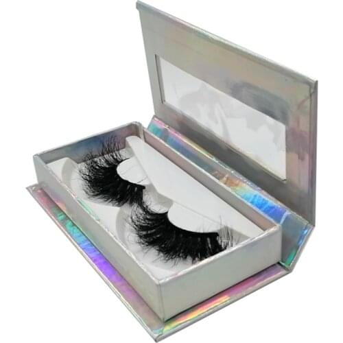 High Quality 25mm Mink Eyelashes Wholesale Price Strip Eyelash Fluffy Lashes 10 Pairs With Custom Packaging