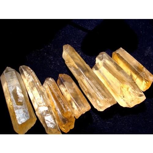 Jewelry Healing Stone Natural Citrine Column Stone Crystal Column