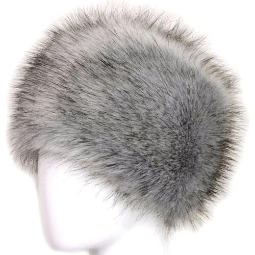 1PC Women Faux Fur Hat Warm Winter Hat Thick Fluffy Cycling Windproof Outdoor Hiking Ski Hats Soft Ladies Cap Bomber Hats