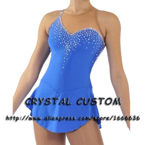 2016 Custom Ice Skating Dresses For Women Graceful New Brand Figure Skating Dress For Competition DR2765