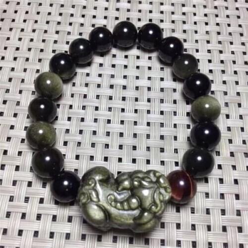 Gold Obsidian - Bee Show - Jewelry Power Stone - Brave And Lucky Golden Woman