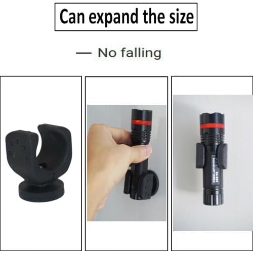 2PCS/LOT Universal Magnetic Mount Strong Magnetic Hook Flashlight Bracket Flexible clamp
