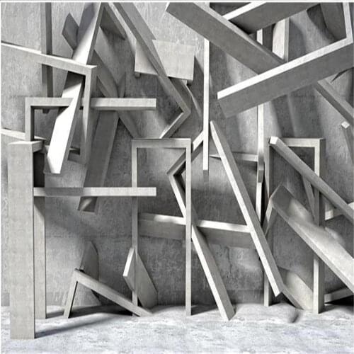 Wallpaper for walls 3 d for living room 3d stereo geometric wallpapers tv background wall