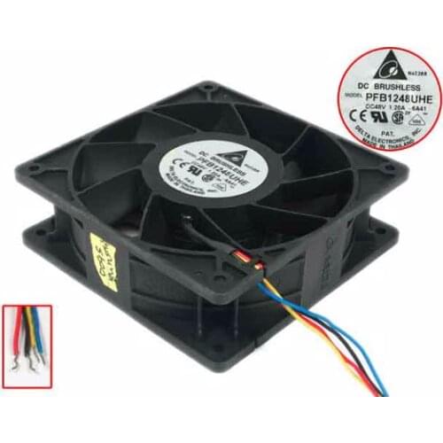 Delta Electronics PFB1248UHE -6A41 DC 48V 1.2A 120x120x38mm 4-wire Server Cooler Fan