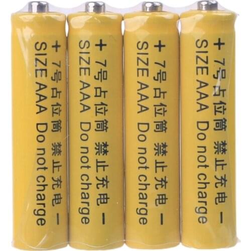 4Pcs No Power 10440 LR03 AAA Dummy Fake Battery Placeholder Cylinder Conductor G32B