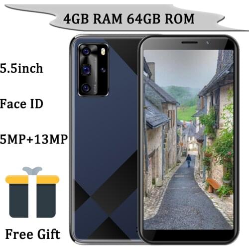 5.5 inch Z18 4G RAM 64G ROM Front/Back Camera Wifi Quad Core 5MP+13MP Unlocked Smartphones Mobile Phones Face ID Global Version
