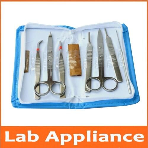7pcs Educational Student Biological Anatomy Appliance Lab Laboratory Anatomical Tools Lancet Dissecting Needle tweezers Scissors