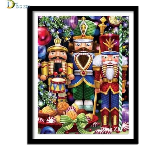 5D DIY Diamond Painting Cartoon Doll Toy Beard Old Man Cross Stitch Full Drill Embroidery Mosaic Childrens Room Decor Gifts