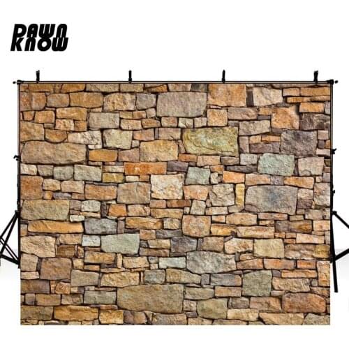 DAWNKNOW Stone Brick Wall Photocall Vinyl Photography Background Photo Shoot Polyester Backdrops For Photo Studi F1586