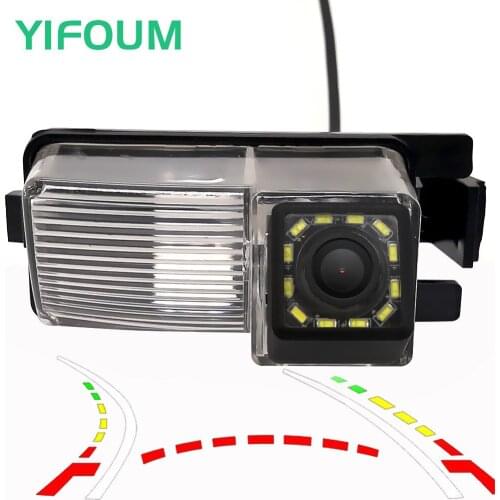 YIFOUM Dynamic Trajectory Tracks Car Rear View Camera For Nissan Patrol GT-R Fairlady 350Z 370Z Safari Leaf Tiida Livina Versa