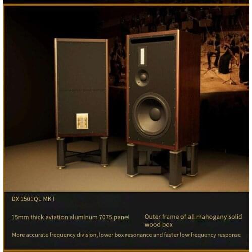 DX 1501QL MKⅠHiFi hi-end speaker aluminum alloy iend hifi bookshelf speaker style tweeter 15 inch bass