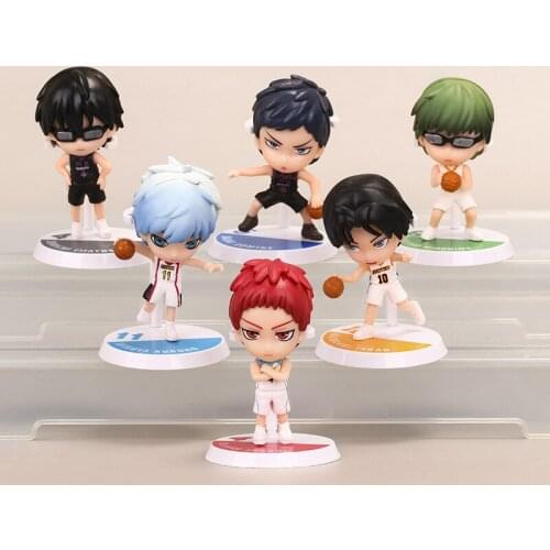 6 Pcs/lot Anime Kurokos Basketball Action Figure Model Toys Cosplay PVC Doll Toy Gift