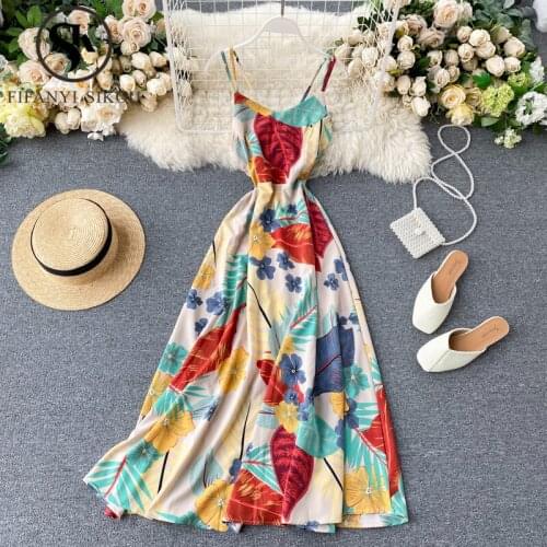 FIFANYI SIKOU Open Summer Dresses
