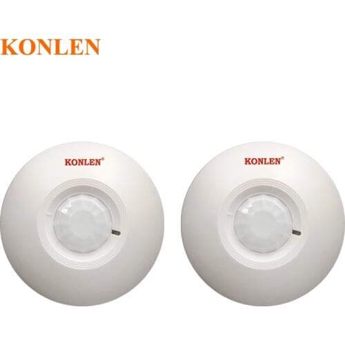 12V Wired PIR motion detector alarm infrared Sensor 360 Degree Detection Ceilling Mounted Installation Relay NO.NC Optional