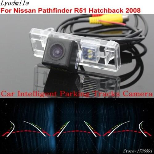 Lyudmila Car Intelligent Parking Tracks Camera FOR Nissan Pathfinder R51 Hatchback 2008 Car Back up Reverse Rear View Camera