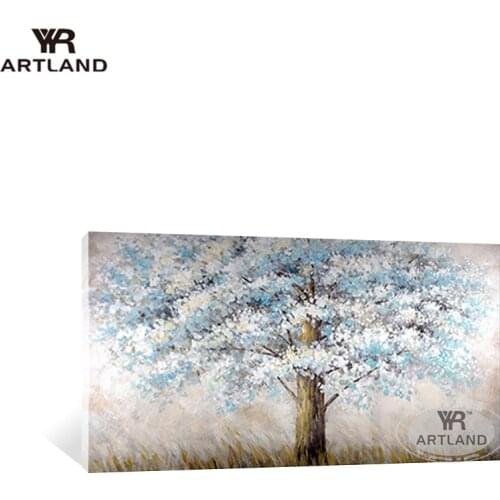 Abstarct Big tree landscape quadros Handmade oil painting on canvas home decoration wall art picture poster for living room sofa