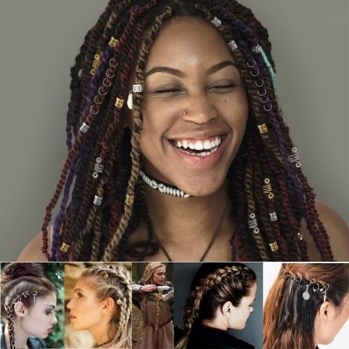 Find Me DIY Hair Braid Cuff Clip Set Geometric Simple Alloy Circle Shell Pendant Hairwear Women 2019 Fashion Jewelry Accessories