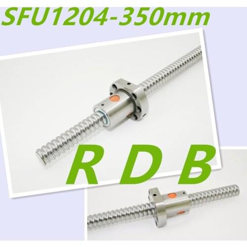 NEW C7 rolled ballscrew SFU1204 350mm total long for CNC parts no end machined