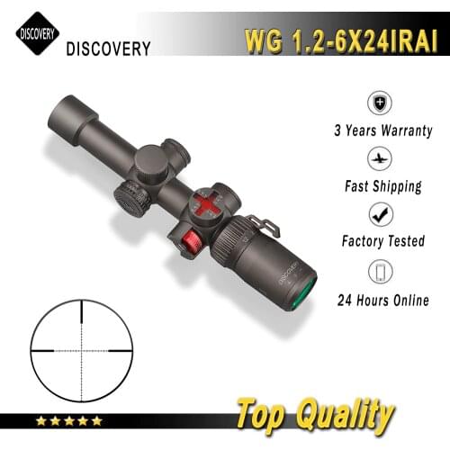 2021 New Arrival Discovery WG 1.2-6X24 SFP Hunting Rifle Scope Airsoft Gun Air Rifle Tactical Optics Sight for Outdoor Shooting