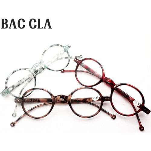 BAC CLA Wrapped Oval Reading Glasses Womens and Mens Transparent Reading Glasses Optical Glasses, Diopter 0to +350