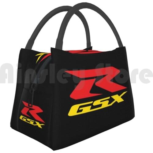 Portable Insulation Bag Gsxr Fan Art Logo Color Yellow Burningrabbit Gsxr Gs Gsx R125 R600 R250 R750 R1000