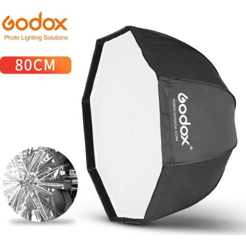 Godox 80cm 31.5in Portable Octagonal Softbox Flash Speedlight Speedlite Softbox Umbrella Brolly Reflector (Softbox Only)